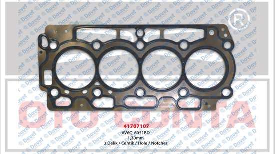 OTOCONTA 41707107 Silindir Kapak Conta 3 Delik 1.30mm P207-308-508-3008-5008-Partner Tepee-Berlingo-C3-C4-C5-Ds3-Ds4-Ds5-Focus-Connect 1.6 Hdi  ####